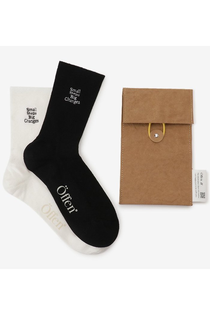 【オッフェン/Offen】のSmall step big changes. CREWsocks 2SET インテリア・キッズ・メンズ・レディースファッション・服の通販 founy(ファニー) https://founy.com/ ファッション Fashion レディースファッション Fashion for Women セットアップ Matching Sets ソックス&靴下 Socks & Hosiery レッグウェア・ストッキング Legwear & Hosiery ソックス Socks, Hosiery |ID: prp329100003930284 ipo3291000000035941466