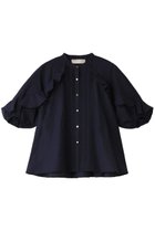 【マリリンムーン/MARILYN MOON】のシアーラッフルピンタックブラウス 人気、トレンドファッション・服の通販 founy(ファニー) ファッション Fashion レディースファッション Fashion for Women トップス・カットソー Cut & Sew Tops シャツ・ブラウス・オフィスカジュアル Elegant Blouses & Button-Ups シアー Sheer, See-Through ショート Short, Short Length スリーブ Sleeve, Long Sleeve / Short Sleeve ボトム Bottoms, Lower Wear ラッフル Ruffle, Frill 人気 Popular, Best Seller thumbnail ネイビー|ID: prp329100003930321 ipo3291000000032911437
