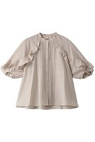 【マリリンムーン/MARILYN MOON】のシアーラッフルピンタックブラウス 人気、トレンドファッション・服の通販 founy(ファニー) ファッション Fashion レディースファッション Fashion for Women トップス・カットソー Cut & Sew Tops シャツ・ブラウス・オフィスカジュアル Elegant Blouses & Button-Ups シアー Sheer, See-Through ショート Short, Short Length スリーブ Sleeve, Long Sleeve / Short Sleeve ボトム Bottoms, Lower Wear ラッフル Ruffle, Frill 人気 Popular, Best Seller |ID:prp329100003930321