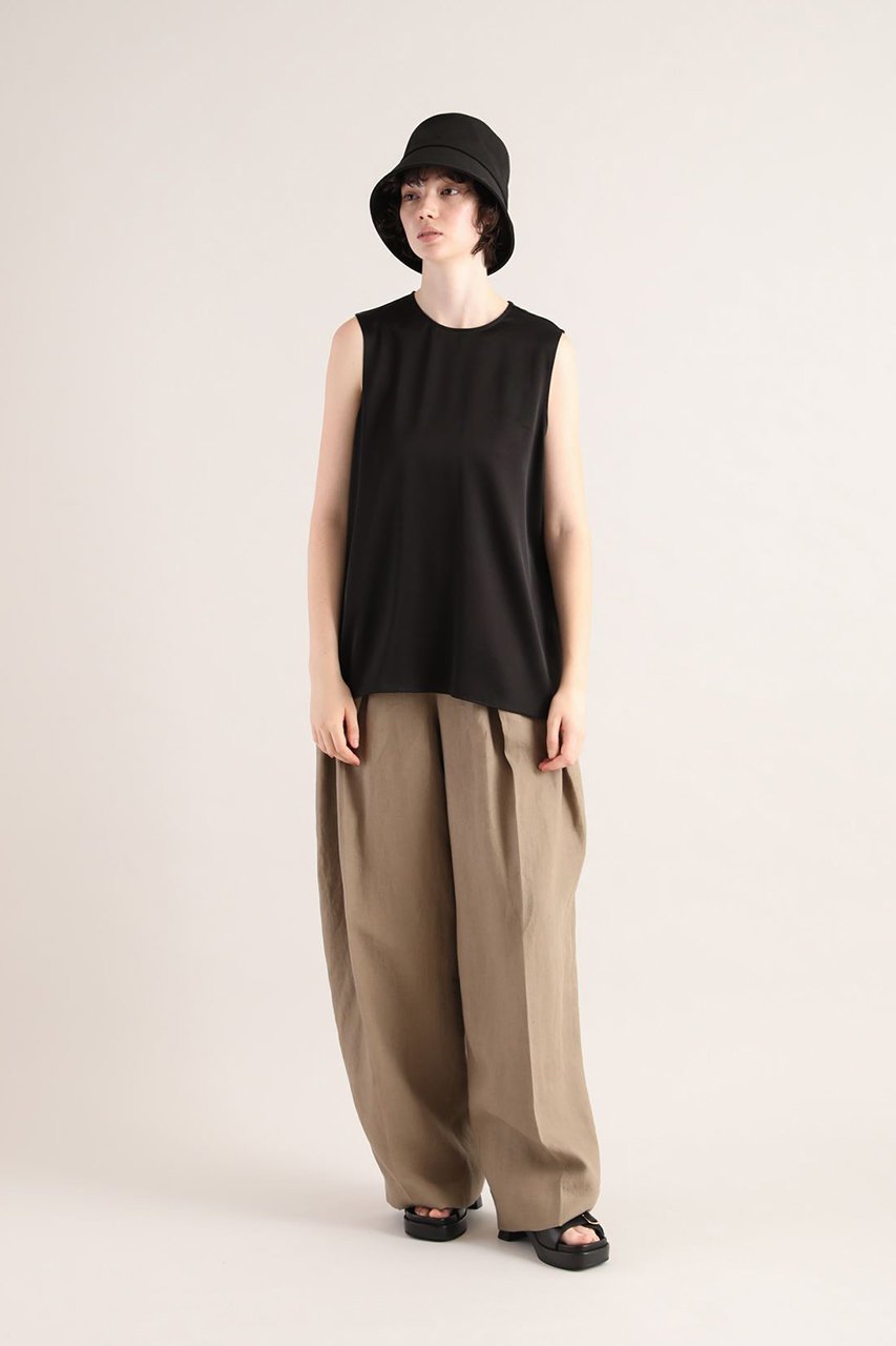 【サクラ/SACRA】のトリアセサテンノースリーブブラウス 人気、トレンドファッション・服の通販 founy(ファニー) 　ファッション　Fashion　レディースファッション　WOMEN　トップス・カットソー　Tops/Tshirt　キャミソール / ノースリーブ　No Sleeves　シャツ/ブラウス　Shirts/Blouses　なめらか　Smooth　インナー　Inner　サテン　Satin　ジャケット　Jacket　ノースリーブ　No Sleeve　リュクス　Luxe　NEW・新作・新着・新入荷　New Arrivals　other-7|ID: prp329100003932421 ipo3291000000031887443