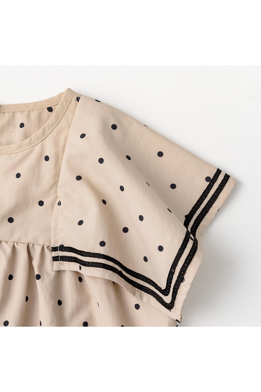 【マールマール/MARLMARL / KIDS】の【BABY&KIDS】paddle dress pindot 110-120cm 人気、トレンドファッション・服の通販 founy(ファニー) 　ファッション　Fashion　キッズファッション　Fashion for Kids　ワンピース　Dresses　サマー　Summer, Summer Style　スリーブ　Sleeve, Long Sleeve / Short Sleeve　ドレス　Dress, One-Piece　フィット　Fit, Slim Fit　フレア　Flare, Flared　ロング　Long, Long-Length　再入荷　Restock / Back in Stock　夏　Summer　other-3|ID: prp329100003932428 ipo3291000000034584268