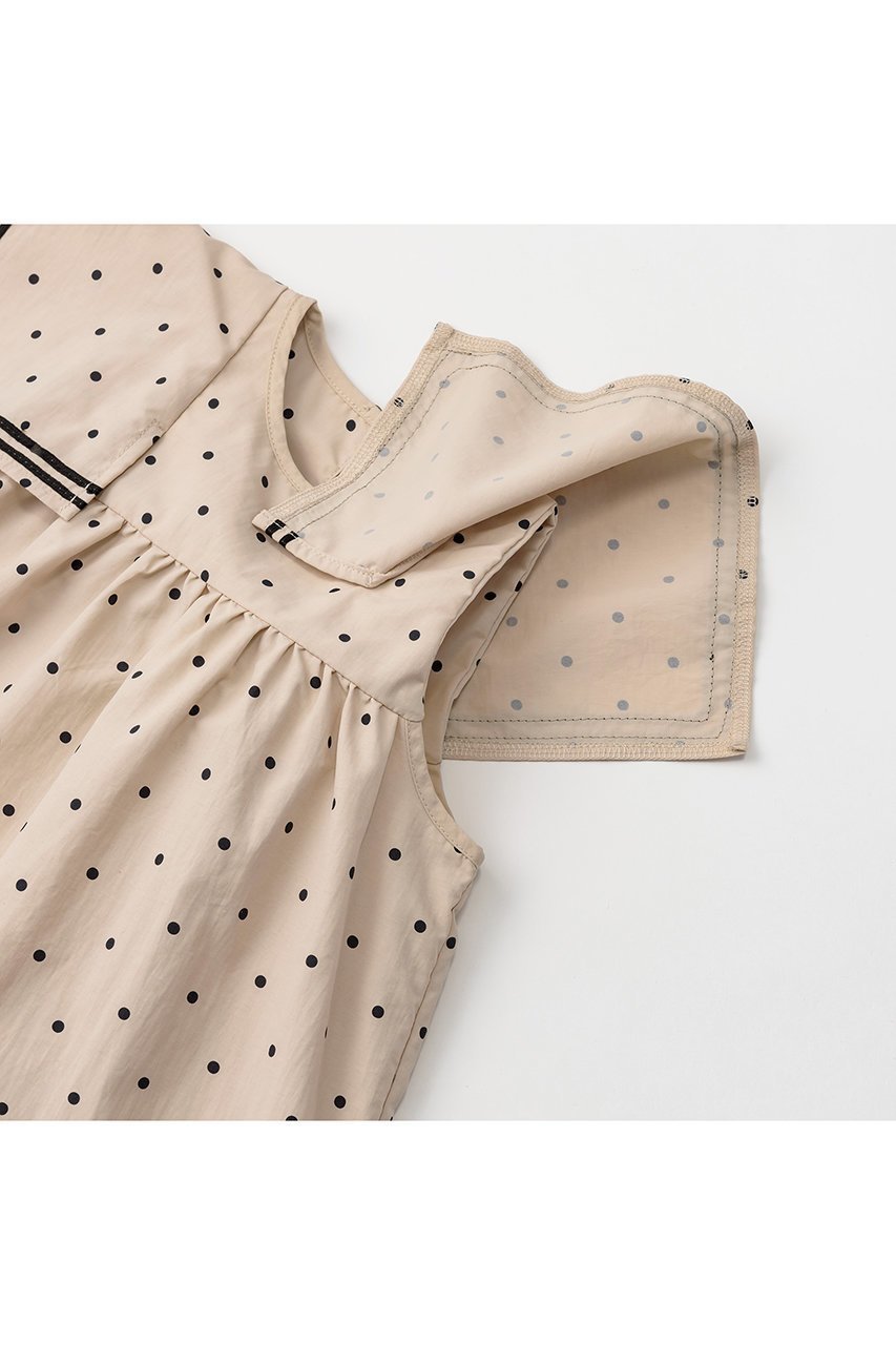 【マールマール/MARLMARL / KIDS】の【BABY&KIDS】paddle dress pindot 110-120cm 人気、トレンドファッション・服の通販 founy(ファニー) 　ファッション　Fashion　キッズファッション　Fashion for Kids　ワンピース　Dresses　サマー　Summer, Summer Style　スリーブ　Sleeve, Long Sleeve / Short Sleeve　ドレス　Dress, One-Piece　フィット　Fit, Slim Fit　フレア　Flare, Flared　ロング　Long, Long-Length　再入荷　Restock / Back in Stock　夏　Summer　other-4|ID: prp329100003932428 ipo3291000000034584269