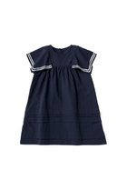 【マールマール/MARLMARL / KIDS】の【BABY&KIDS】paddle dress pindot 110-120cm 人気、トレンドファッション・服の通販 founy(ファニー) ファッション Fashion キッズファッション Fashion for Kids ワンピース Dresses サマー Summer, Summer Style スリーブ Sleeve, Long Sleeve / Short Sleeve ドレス Dress, One-Piece フィット Fit, Slim Fit フレア Flare, Flared ロング Long, Long-Length 夏 Summer thumbnail navy|ID: prp329100003932428 ipo3291000000036246864