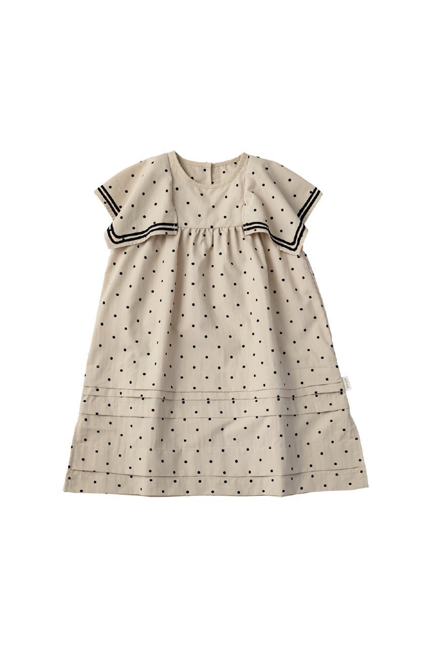 【マールマール/MARLMARL / KIDS】の【BABY&KIDS】paddle dress pindot 110-120cm インテリア・キッズ・メンズ・レディースファッション・服の通販 founy(ファニー) 　ファッション　Fashion　キッズファッション　Fashion for Kids　ワンピース　Dresses　サマー　Summer, Summer Style　スリーブ　Sleeve, Long Sleeve / Short Sleeve　ドレス　Dress, One-Piece　フィット　Fit, Slim Fit　フレア　Flare, Flared　ロング　Long, Long-Length　夏　Summer　pindot|ID: prp329100003932428 ipo3291000000036246865