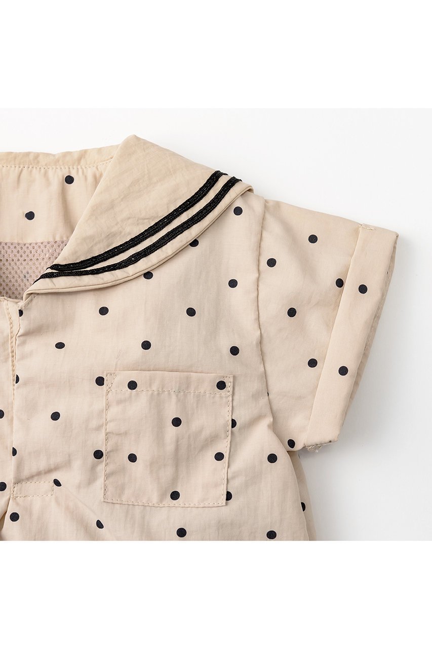 【マールマール/MARLMARL / KIDS】の【BABY】paddle rompers pindot 80-90cm 人気、トレンドファッション・服の通販 founy(ファニー) 　ファッション　Fashion　キッズファッション　Fashion for Kids　シンプル　Simple, Minimal　フォルム　Silhouette, Form　ベビー　Baby, Babywear　メッシュ　Mesh, Net Fabric　ロンパース　Romper, Jumpsuit　夏　Summer　エレガント 上品　Elegant　結婚式　Wedding　other-4|ID: prp329100003932429 ipo3291000000036191632