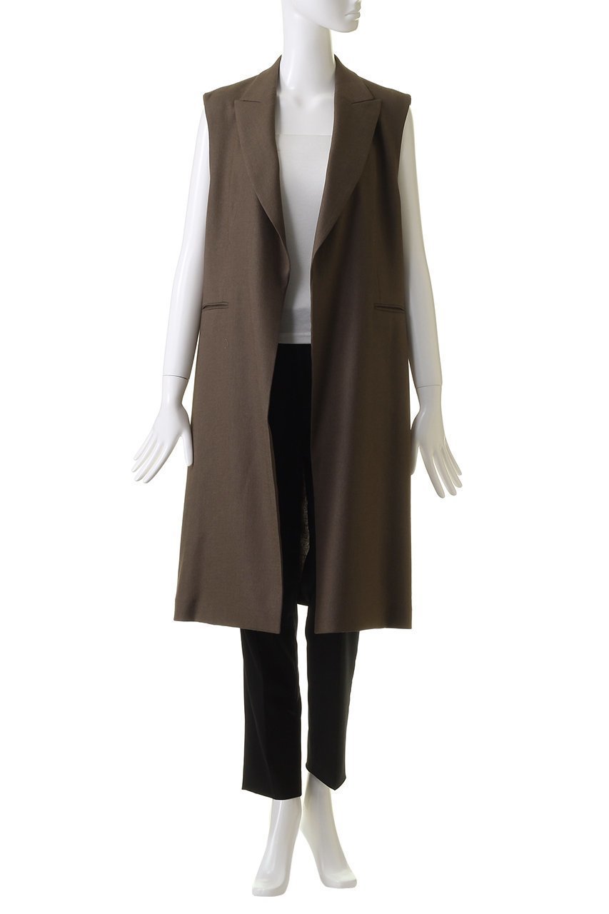 【ベイジ,/BEIGE,】のCAROLE(キャロル)/ロングテーラードジレ 人気、トレンドファッション・服の通販 founy(ファニー) 　ファッション　Fashion　レディースファッション　WOMEN　アウター　Coat Outerwear　ジャケット　Jackets　おすすめ　Recommend　ジャケット　Jacket　ストレッチ　Stretch　スリット　Slit　セットアップ　Set Up　ベスト　Vest　リネン　Linen　夏　Summer　春　Spring　S/S・春夏　Ss・Spring/Summer　other-2|ID: prp329100003932454 ipo3291000000031460625