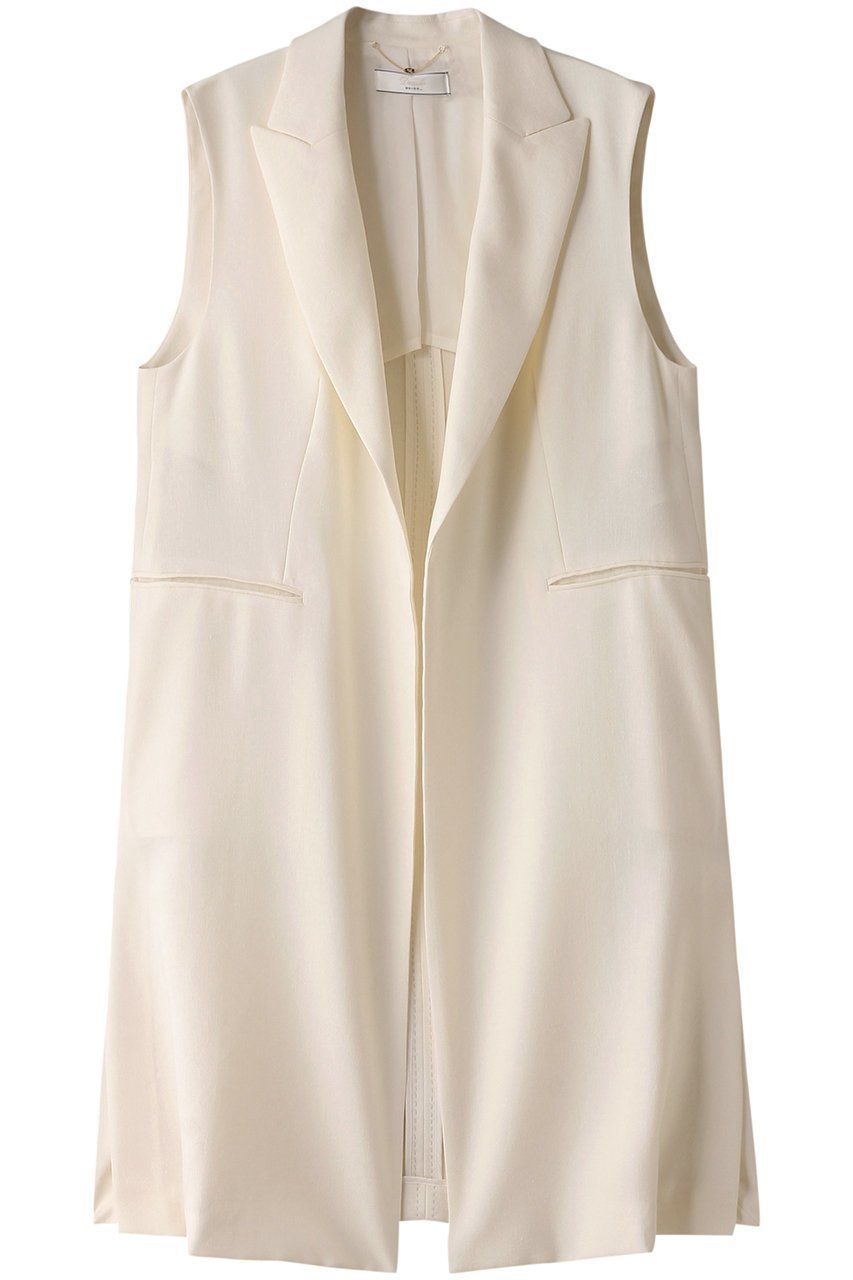 【ベイジ,/BEIGE,】のCAROLE(キャロル)/ロングテーラードジレ インテリア・キッズ・メンズ・レディースファッション・服の通販 founy(ファニー) ファッション Fashion レディースファッション Fashion for Women アウター Coat / Outerwear Collection レディースジャケット・軽アウター Jackets おすすめ Recommended / Our Picks ジャケット Jacket, Outerwear ストレッチ Stretch, Stretchy Fabric スリット Slit, Slit Detail セットアップ Set-Up, Coordinated Outfit ベスト Vest, Waistcoat リネン Linen, Linen Fabric 夏 Summer 春 Spring S/S・春夏 SS, Spring/Summer, Warm Season Ecru|ID: prp329100003932454 ipo3291000000032958111