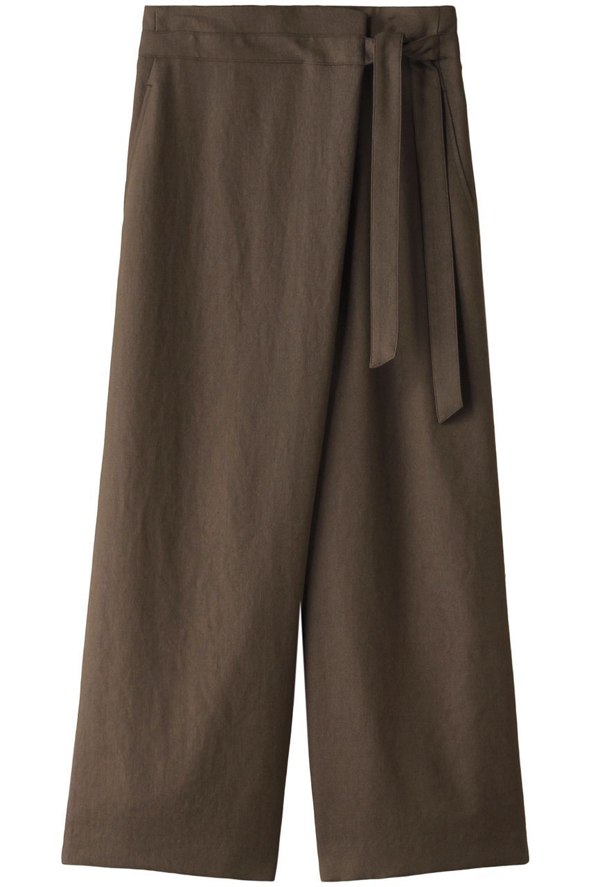 【ベイジ,/BEIGE,】のCAROLE(キャロル)/デザインパンツ インテリア・キッズ・メンズ・レディースファッション・服の通販 founy(ファニー) 　ファッション　Fashion　レディースファッション　Fashion for Women　パンツ　Pants & Trousers　おすすめ　Recommended / Our Picks　ストレッチ　Stretch, Stretchy Fabric　セットアップ　Set-Up, Coordinated Outfit　ラップ　Wrap, Wrap Design　リネン　Linen, Linen Fabric　リボン　Ribbon, Bow　ワイド　Wide, Wide Fit　Mocha|ID: prp329100003932455 ipo3291000000032818868