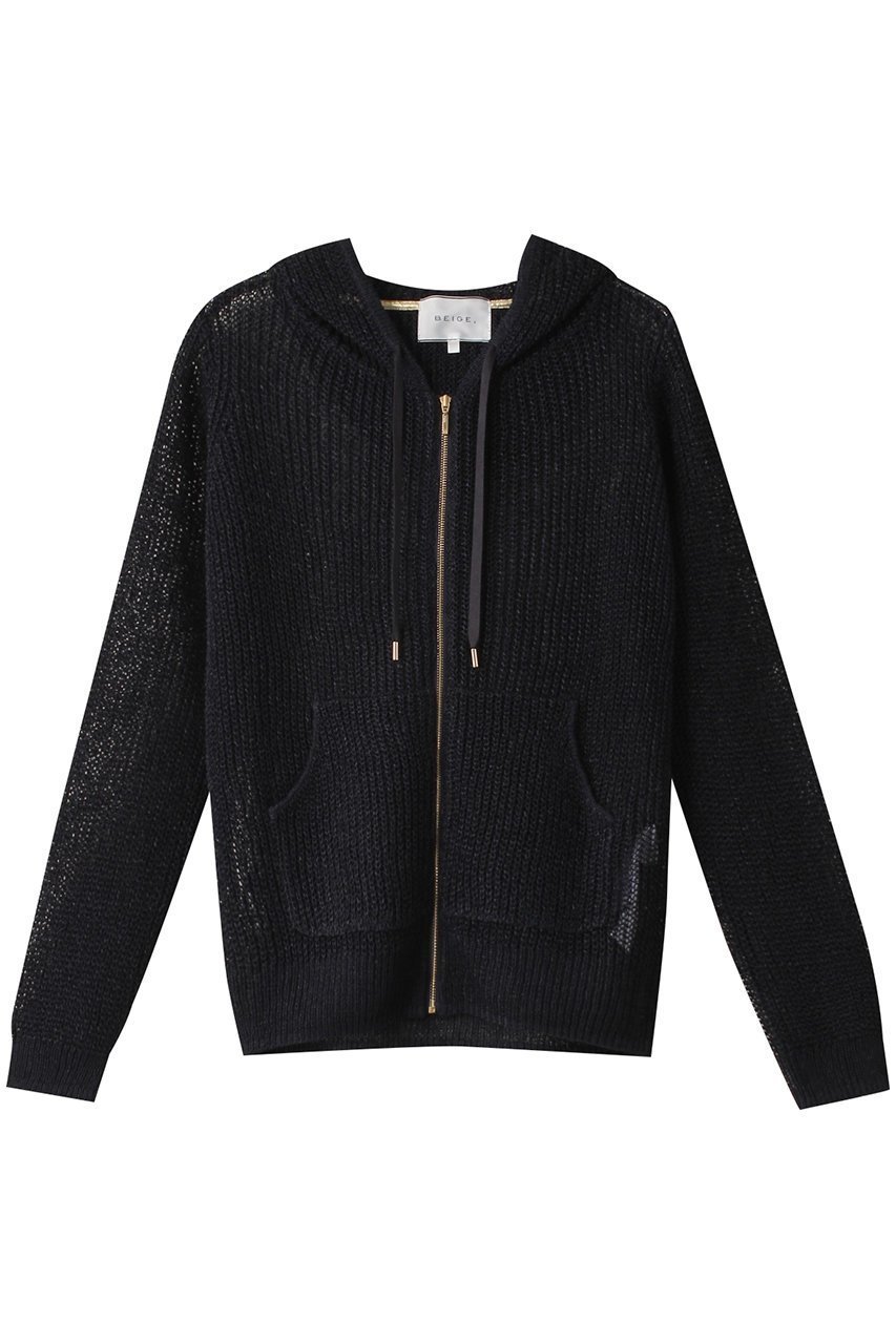 【ベイジ,/BEIGE,】のOPTICAL(オプティカル)/ニットパーカー インテリア・キッズ・メンズ・レディースファッション・服の通販 founy(ファニー) 　ファッション　Fashion　レディースファッション　Fashion for Women　トップス・カットソー　Cut & Sew Tops　ニット　Knit Tops & Sweaters　レディースパーカー・カジュアルフーディー　Casual Hoodies & Sweatshirts　シンプル　Simple, Minimal　パーカー　Hoodie, Parka　夏　Summer　春　Spring　S/S・春夏　SS, Spring/Summer, Warm Season　Navy|ID: prp329100003932457 ipo3291000000036098701