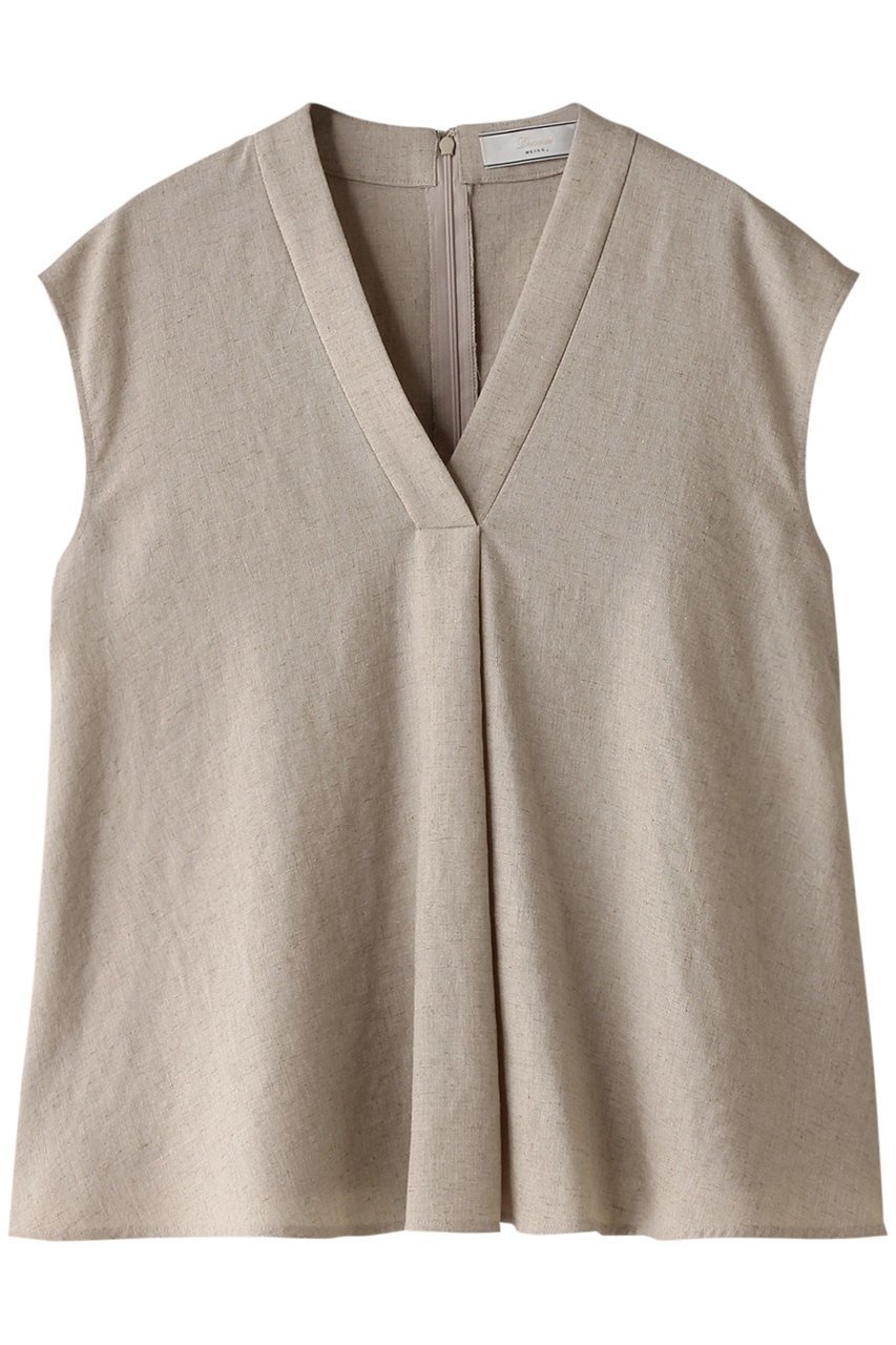【ベイジ,/BEIGE,】のCAROLE(キャロル)/ペプラムブラウス インテリア・キッズ・メンズ・レディースファッション・服の通販 founy(ファウニー) 　ファッション　Fashion　レディースファッション　Fashion for Women　トップス・カットソー　Cut & Sew Tops　シャツ・ブラウス・オフィスカジュアル　Elegant Blouses & Button-Ups　おすすめ　Recommended / Our Picks　ショート　Short, Short Length　ストレッチ　Stretch, Stretchy Fabric　スリーブ　Sleeve, Long Sleeve / Short Sleeve　セットアップ　Set-Up, Coordinated Outfit　フレア　Flare, Flared　フロント　Front, Front Design　ペプラム　Peplum, Flared Hem　リネン　Linen, Linen Fabric　夏　Summer　春　Spring　S/S・春夏　SS, Spring/Summer, Warm Season　Sand|ID: prp329100003932462 ipo3291000000036725048