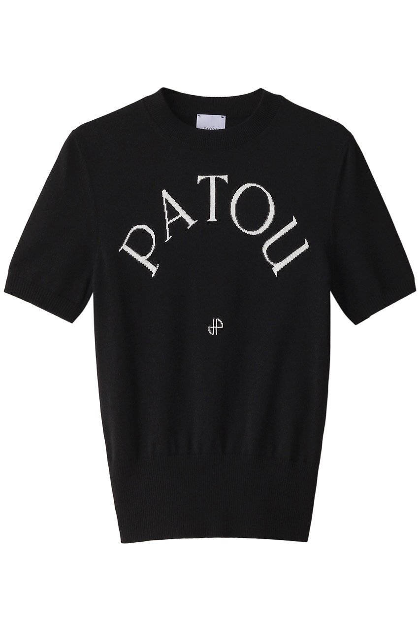 【パトゥ/PATOU】のPATOU ジャカードショートスリーブ トップス 人気、トレンドファッション・服の通販 founy(ファニー) 　ファッション　Fashion　レディースファッション　Ladies' Fashion Online　トップス・カットソー　Tops/Tshirt　シャツ/ブラウス　Shirts/Blouses　ロング / Tシャツ　T-Shirts　カットソー　Cut and Sewn　ショート　Short　ジャカード　Jacquard　スリム　Slim　スリーブ　Sleeve　フィット　Fit　フロント　Front　定番　Standard　 other-1|ID: prp329100003936619 ipo3291000000032549232