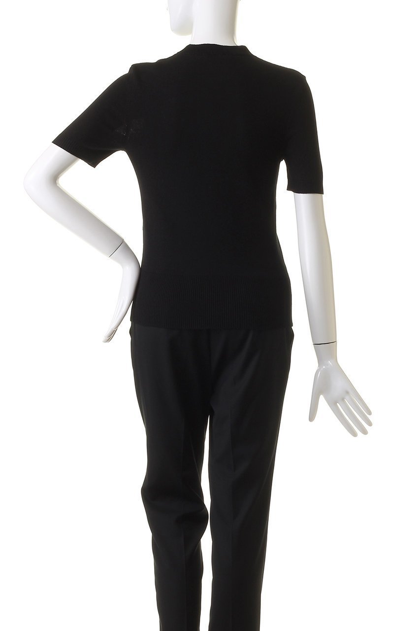【パトゥ/PATOU】のPATOU ジャカードショートスリーブ トップス 人気、トレンドファッション・服の通販 founy(ファニー) 　ファッション　Fashion　レディースファッション　Ladies' Fashion Online　トップス・カットソー　Tops/Tshirt　シャツ/ブラウス　Shirts/Blouses　ロング / Tシャツ　T-Shirts　カットソー　Cut and Sewn　ショート　Short　ジャカード　Jacquard　スリム　Slim　スリーブ　Sleeve　フィット　Fit　フロント　Front　定番　Standard　other-4|ID: prp329100003936619 ipo3291000000032549240