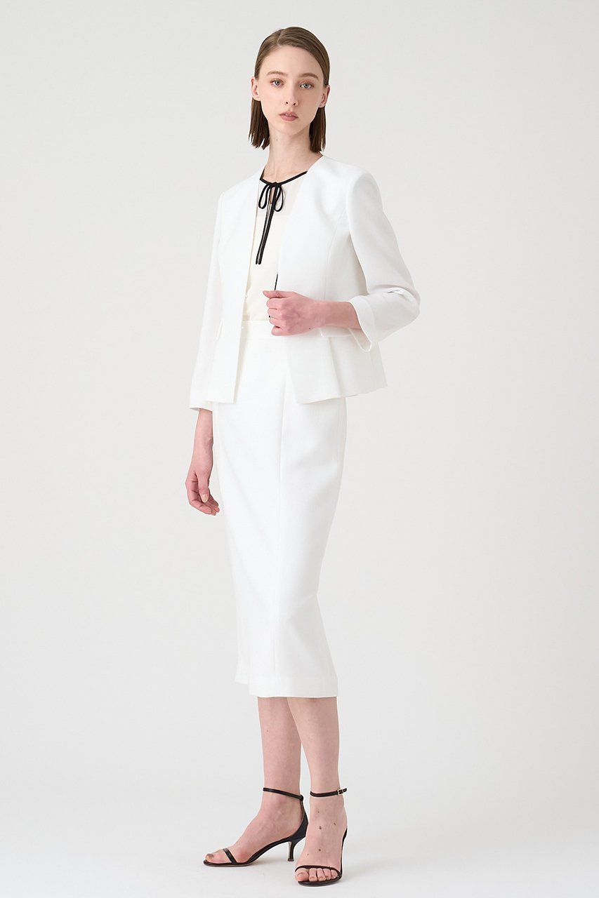 【アナイ/ANAYI】のバスケットウエストステッチタイト スカート 人気、トレンドファッション・服の通販 founy(ファニー) 　ファッション　Fashion　レディースファッション　Fashion for Women　スカート　Skirts　エレガント 上品　Elegant　シンプル　Simple, Minimal　ジャケット　Jacket, Outerwear　セットアップ　Set-Up, Coordinated Outfit　タイトスカート　Pencil Skirt, Tight Skirt　バスケット　Basket, Basket Bag　ペプラム　Peplum, Flared Hem　ポケット　Pocket, Pocket Detail　リネン　Linen, Linen Fabric　再入荷　Restock / Back in Stock　other-6|ID: prp329100003936628 ipo3291000000035054654