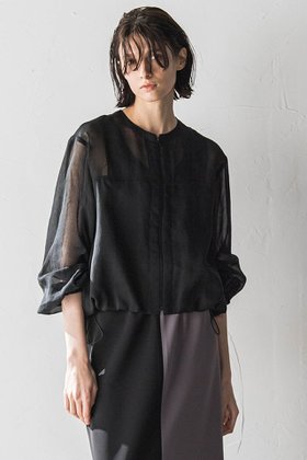 【エッセン ロートレアモン/ESSEN LAUTREAMONT】 エステルオーガンジーブルゾン人気、トレンドファッション・服の通販 founy(ファニー) ファッション Fashion レディースファッション Fashion for Women アウター Coat / Outerwear Collection レディースジャケット・軽アウター Jackets ブルゾンジャケット・スポーティアウター Blouson Jackets オーガンジー Organza Fabric シアー Sheer, See-Through ジャケット Jacket, Outerwear スポーティ Sporty, Casual Athletic バルーン Balloon, Balloon Silhouette ブルゾン Blouson, Bomber Jacket 再入荷 Restock / Back in Stock |ID:prp329100003936638