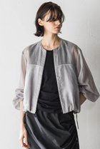【エッセン ロートレアモン/ESSEN LAUTREAMONT】のエステルオーガンジーブルゾン 人気、トレンドファッション・服の通販 founy(ファニー) ファッション Fashion レディースファッション Fashion for Women アウター Coat / Outerwear Collection レディースジャケット・軽アウター Jackets ブルゾンジャケット・スポーティアウター Blouson Jackets オーガンジー Organza Fabric シアー Sheer, See-Through ジャケット Jacket, Outerwear スポーティ Sporty, Casual Athletic バルーン Balloon, Balloon Silhouette ブルゾン Blouson, Bomber Jacket thumbnail ライトグレー|ID: prp329100003936638 ipo3291000000033155602