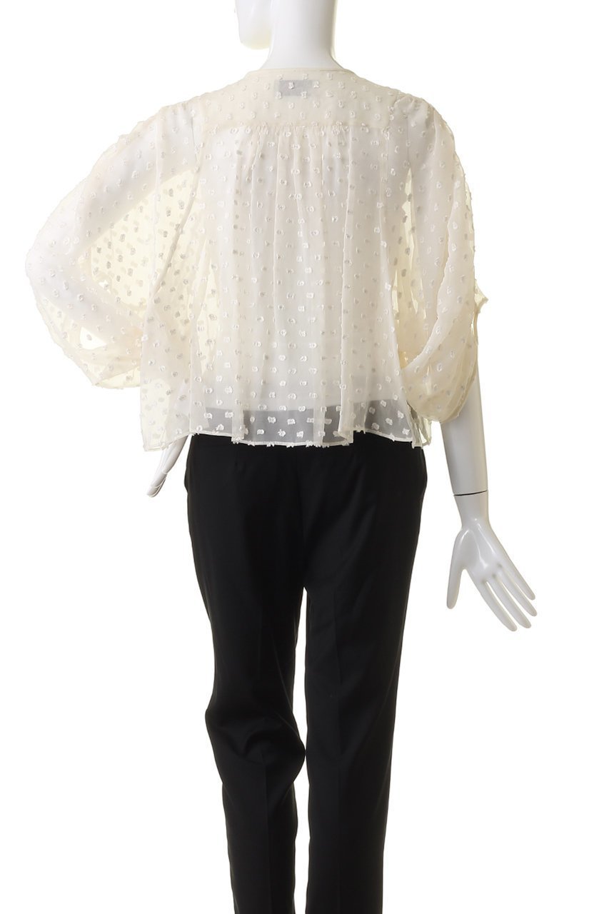 【ルール ロジェット/leur logette】のDandelion dotブラウス 人気、トレンドファッション・服の通販 founy(ファニー) 　ファッション　Fashion　レディースファッション　WOMEN　トップス・カットソー　Tops/Tshirt　シャツ/ブラウス　Shirts/Blouses　おすすめ　Recommend　ショート　Short　スニーカー　Sneakers　スリーブ　Sleeve　ダウン　Down　デニム　Denim　ドット　Dot　フェミニン　Feminine　フォルム　Form　フレア　Flare　other-4|ID: prp329100003938631 ipo3291000000031460152