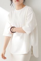 【ウィムガゼット/Whim Gazette】のVガゼットハーフスリーブプルオーバー オフホワイト|ID: prp329100003938639 ipo3291000000032906936