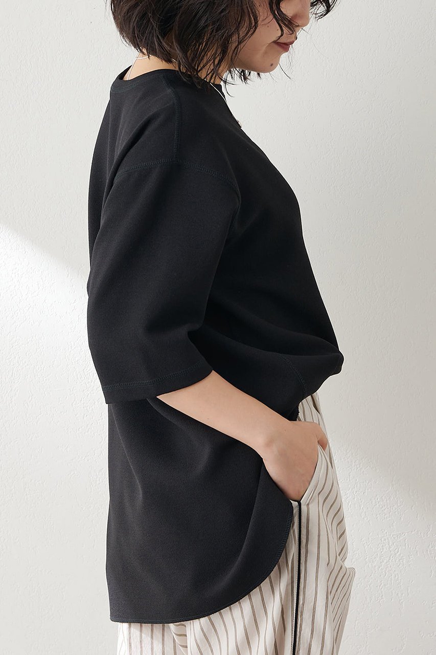 【ウィムガゼット/Whim Gazette】のVガゼットハーフスリーブプルオーバー 人気、トレンドファッション・服の通販 founy(ファニー) 　ファッション　Fashion　レディースファッション　Fashion for Women　トップス・カットソー　Cut & Sew Tops　シャツ・ブラウス・オフィスカジュアル　Elegant Blouses & Button-Ups　カジュアルプルオーバー・ニットトップス　Pullovers & Knit Tops / Casual Pullovers　コンパクト　Compact, Small Size　ショート　Short, Short Length　ジョーゼット　Georgette, Semi-Sheer Fabric　スリーブ　Sleeve, Long Sleeve / Short Sleeve　トレンド　Trend, Trending Now　ハーフ　Half, Half-Length　フォルム　Silhouette, Form　エレガント 上品　Elegant　人気　Popular, Best Seller　半袖　Short Sleeve, Half Sleeve　夏　Summer　定番　Standard, Basic Item　other-5|ID: prp329100003938639 ipo3291000000032906951