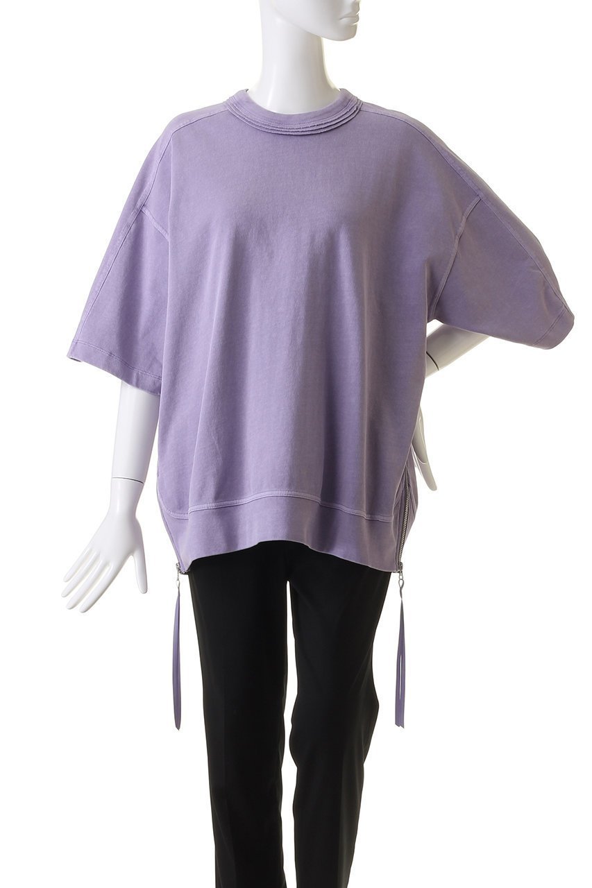 【メゾンスペシャル/MAISON SPECIAL】の【UNISEX】ヘビー天竺プライムオーバーサイドZIPピグメントクルーネックT 人気、トレンドファッション・服の通販 founy(ファニー) 　ファッション　Fashion　レディースファッション　Fashion for Women　トップス・カットソー　Cut & Sew Tops　シャツ・ブラウス・オフィスカジュアル　Elegant Blouses & Button-Ups　ロングTシャツ・Tシャツ　Longline T-Shirts & Tees　カットソー・ベーシックTシャツ　Cut-and-Sewn Tops / Stretch Tees & Basics　ユニセックス　Unisex, Genderless　ケミカル　Chemical, Chemical Wash　ショート　Short, Short Length　スタイリッシュ　Stylish, Fashionable　スリーブ　Sleeve, Long Sleeve / Short Sleeve　パターン　Pattern, Design Print　半袖　Short Sleeve, Half Sleeve　other-2|ID: prp329100003938679 ipo3291000000035484880
