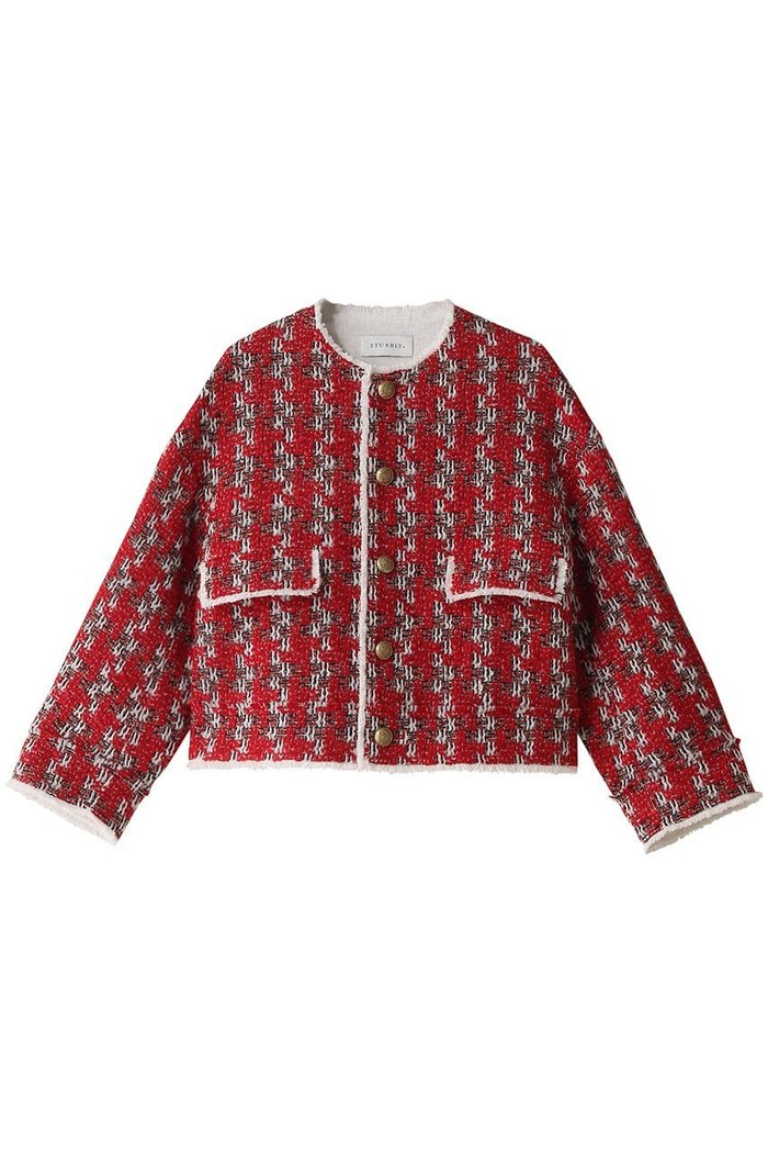 【ヒューエルミュージアム/hueLe Museum】の【STUMBLY】Linton Tweed ジャケット インテリア・キッズ・メンズ・レディースファッション・服の通販 founy(ファニー) https://founy.com/ ファッション Fashion レディースファッション WOMEN アウター Coat Outerwear ジャケット Jackets エレガント 上品 Elegant ジャケット Jacket スラックス Slacks ツイード Tweed デニム Denim |ID: prp329100003940288 ipo3291000000030865151