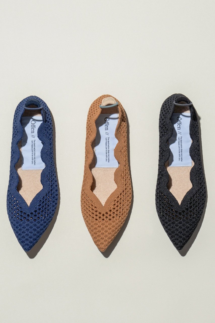 【オッフェン/Offen】のpointed-SCALLOP MESH 人気、トレンドファッション・服の通販 founy(ファニー) 　ファッション　Fashion　レディースファッション　Fashion for Women　春　Spring　カッティング　Cutting Detail　クッション　Cushion, Throw Pillow　軽量　Lightweight, Ultra Light　シアー　Sheer, See-Through　シューズ　Shoes, Footwear　スカラップ　Scallop, Scalloped Edge　パイピング　Piping, Trim Design　フラット　Flat, Flat Shoes　メッシュ　Mesh, Net Fabric　S/S・春夏　SS, Spring/Summer, Warm Season　おすすめ　Recommended / Our Picks　夏　Summer　other-7|ID: prp329100003940294 ipo3291000000036194786