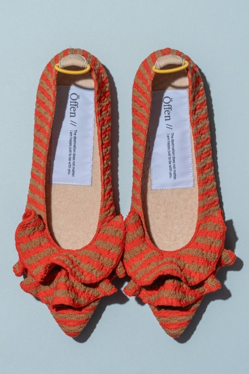 【オッフェン/Offen】のpointed-NEW FRIN 人気、トレンドファッション・服の通販 founy(ファニー) 　ファッション　Fashion　レディースファッション　WOMEN　おすすめ　Recommend　クッション　Cushion　シューズ　Shoes　ストライプ　Stripe　ビッグ　Big　フラット　Flat　フリル　Frills　ベーシック　Basic　再入荷　Restock/Back In Stock/Re Arrival　軽量　Lightweight　other-7|ID: prp329100003940296 ipo3291000000031409136