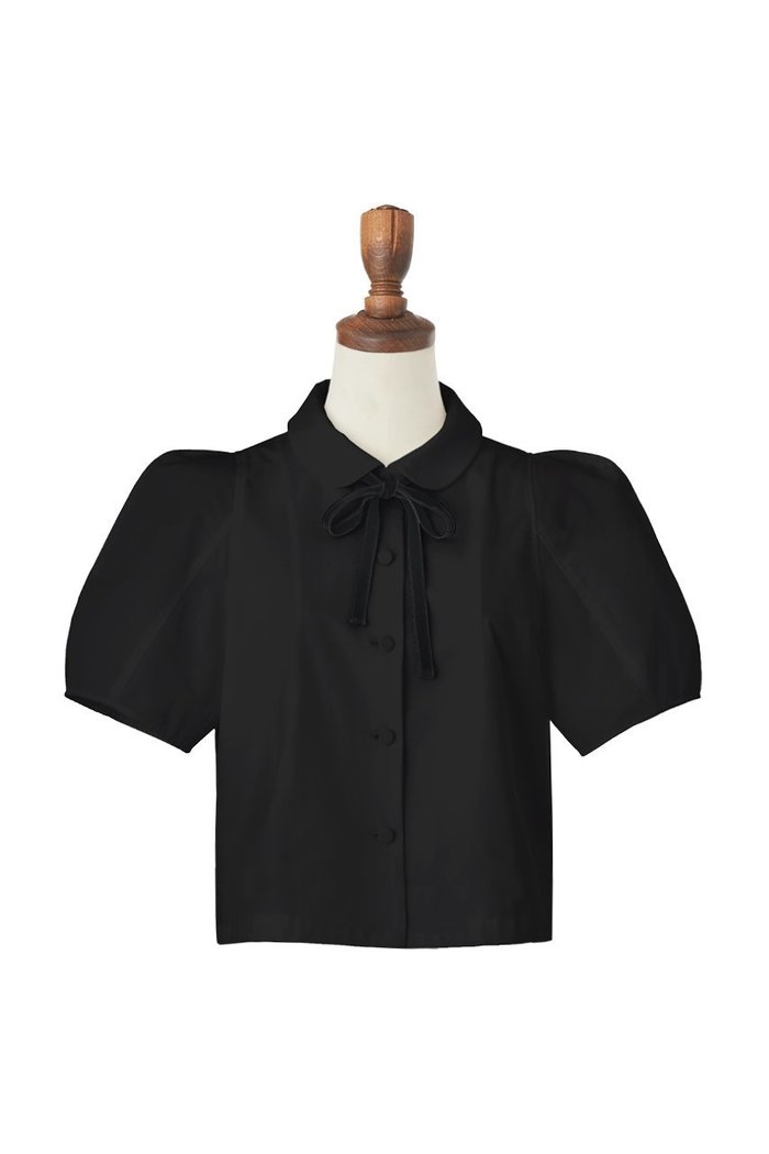 【デイジーリン/DAISY LIN】のBlouse “Lady Anne” インテリア・キッズ・メンズ・レディースファッション・服の通販 founy(ファニー) https://founy.com/ ファッション Fashion レディースファッション Fashion for Women トップス・カットソー Cut & Sew Tops シャツ・ブラウス・オフィスカジュアル Elegant Blouses & Button-Ups おすすめ Recommended / Our Picks ショート Short, Short Length シンプル Simple, Minimal ストレート Straight, Straight Cut スリーブ Sleeve, Long Sleeve / Short Sleeve ベルベット Velvet, Velvety リボン Ribbon, Bow ワイド Wide, Wide Fit |ID: prp329100003940307 ipo3291000000036720727