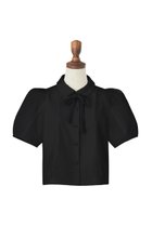 【デイジーリン/DAISY LIN】のBlouse “Lady Anne” 人気、トレンドファッション・服の通販 founy(ファニー) ファッション Fashion レディースファッション Fashion for Women トップス・カットソー Cut & Sew Tops シャツ・ブラウス・オフィスカジュアル Elegant Blouses & Button-Ups おすすめ Recommended / Our Picks ショート Short, Short Length シンプル Simple, Minimal ストレート Straight, Straight Cut スリーブ Sleeve, Long Sleeve / Short Sleeve ベルベット Velvet, Velvety リボン Ribbon, Bow ワイド Wide, Wide Fit thumbnail ブラックブラック|ID: prp329100003940307 ipo3291000000036720728