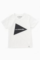 【アンドワンダー/and wander / KIDS】の【KID】78 and wander big logo T kids ホワイト|ID:prp329100003940313