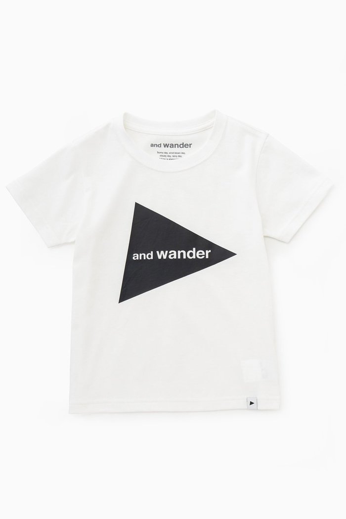 【アンドワンダー/and wander / KIDS】の【KID】78 and wander big logo T kids インテリア・キッズ・メンズ・レディースファッション・服の通販 founy(ファニー) https://founy.com/ ファッション Fashion キッズファッション Fashion for Kids トップス・カットソー Cut & Sew Tops ユニセックス Unisex, Genderless トライアングル Triangle, Triangular Shape フロント Front, Front Design プリント Print, Printed Pattern |ID: prp329100003940313 ipo3291000000032977391