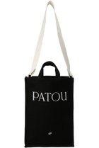 【パトゥ/PATOU】のバーティカル PATOU トートバッグ ブラック|ID:prp329100003940330