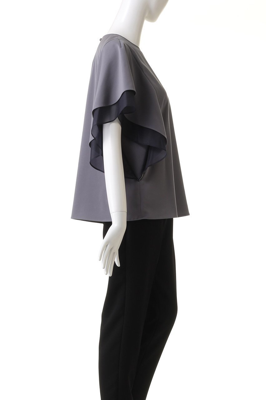 【アドーア/ADORE】の2WAYツイルブラウス 人気、トレンドファッション・服の通販 founy(ファニー) 　ファッション　Fashion　レディースファッション　Ladies' Fashion Online　トップス・カットソー　Tops/Tshirt　シャツ/ブラウス　Shirts/Blouses　コンパクト　Compact　シアー　Sheer　ショート　Short　シンプル　Simple　ストレッチ　Stretch　スリーブ　Sleeve　ツイル　Twill　フレア　Flare　other-3|ID: prp329100003940335 ipo3291000000031459691