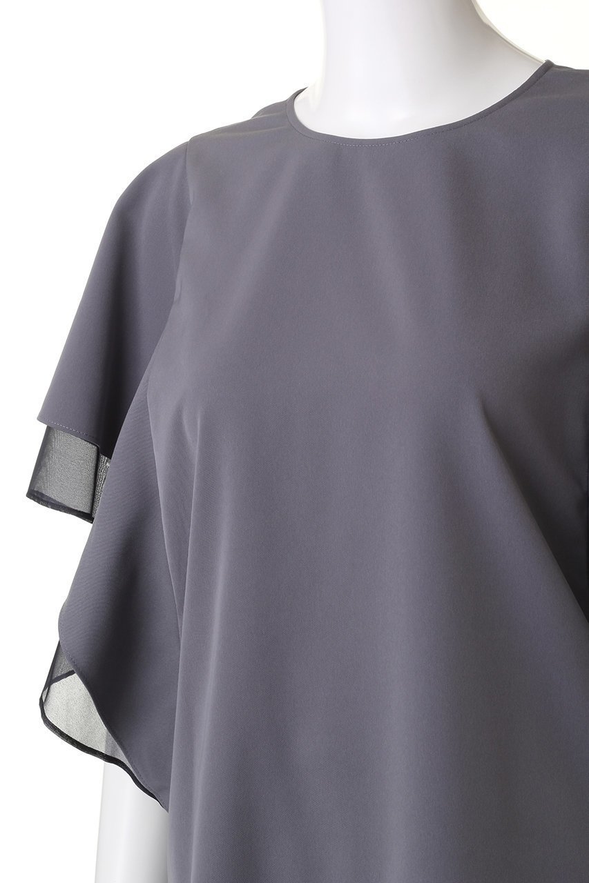 【アドーア/ADORE】の2WAYツイルブラウス 人気、トレンドファッション・服の通販 founy(ファニー) 　ファッション　Fashion　レディースファッション　Ladies' Fashion Online　トップス・カットソー　Tops/Tshirt　シャツ/ブラウス　Shirts/Blouses　コンパクト　Compact　シアー　Sheer　ショート　Short　シンプル　Simple　ストレッチ　Stretch　スリーブ　Sleeve　ツイル　Twill　フレア　Flare　other-5|ID: prp329100003940335 ipo3291000000031459694