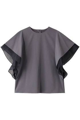 【アドーア/ADORE】の2WAYツイルブラウス 人気、トレンドファッション・服の通販 founy(ファニー) ファッション Fashion レディースファッション Fashion for Women トップス・カットソー Cut & Sew Tops シャツ・ブラウス・オフィスカジュアル Elegant Blouses & Button-Ups コンパクト Compact, Small Size シアー Sheer, See-Through ショート Short, Short Length シンプル Simple, Minimal ストレッチ Stretch, Stretchy Fabric スリーブ Sleeve, Long Sleeve / Short Sleeve ツイル Twist, Twisted Detail フレア Flare, Flared |ID:prp329100003940335