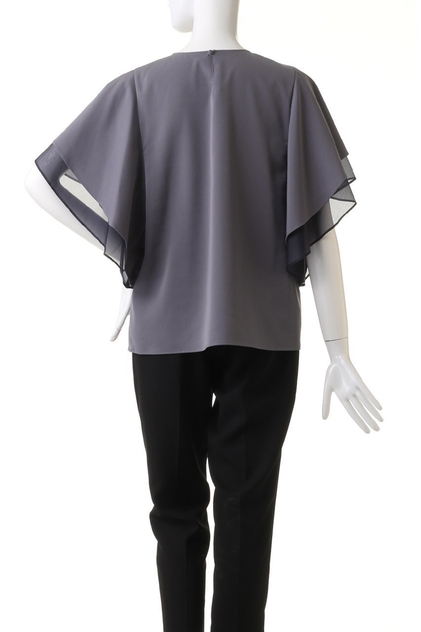 【アドーア/ADORE】の2WAYツイルブラウス 人気、トレンドファッション・服の通販 founy(ファニー) 　ファッション　Fashion　レディースファッション　Fashion for Women　トップス・カットソー　Cut & Sew Tops　シャツ・ブラウス・オフィスカジュアル　Elegant Blouses & Button-Ups　コンパクト　Compact, Small Size　シアー　Sheer, See-Through　ショート　Short, Short Length　シンプル　Simple, Minimal　ストレッチ　Stretch, Stretchy Fabric　スリーブ　Sleeve, Long Sleeve / Short Sleeve　ツイル　Twist, Twisted Detail　フレア　Flare, Flared　other-4|ID: prp329100003940335 ipo3291000000032907962