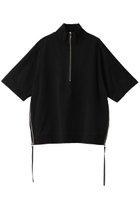 【メゾンスペシャル/MAISON SPECIAL】の【UNISEX】ヘビー天竺 プライムオーバーサイドZIPハーフZIPTシャツ BLK(ブラック)|ID: prp329100003940409 ipo3291000000032940465
