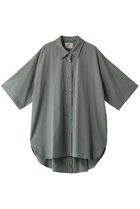 【ミディウミソリッド/MIDIUMISOLID】のover size shirt シャツ green|ID:prp329100003940415