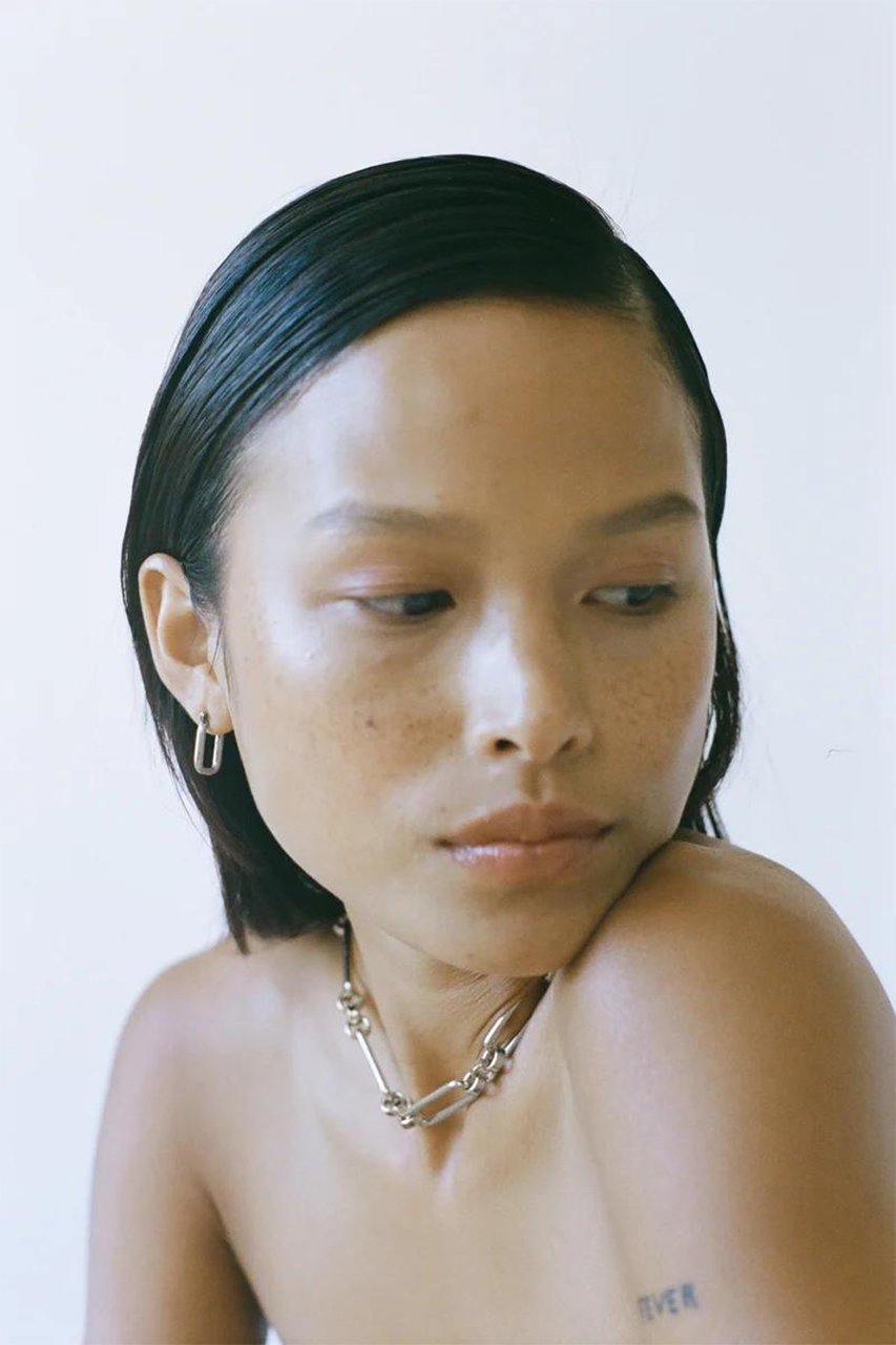 【ローラロンバルディ/LAURA LOMBARDI】のCresca Hoops Platinum ピアス 人気、トレンドファッション・服の通販 founy(ファニー) 　ファッション　Fashion　レディースファッション　Fashion for Women　ジュエリー　Jewelry　ファッションリング　Fashion Rings　イヤリング・フープ・ドロップタイプ　Hoop, Drop & Clip Earrings　イヤリング　Earrings　シルバー　Silver, Metallic Silver　スクエア　Square, Square Shape　スタイリッシュ　Stylish, Fashionable　フォルム　Silhouette, Form　フープ　Hoop, Hoop Earrings　エレガント 上品　Elegant　再入荷　Restock / Back in Stock　定番　Standard, Basic Item　other-2|ID: prp329100003940442 ipo3291000000035657535