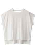 【スリー ドッツ/three dots】のヨガ バックオープンTシャツ ホワイト|ID:prp329100003942354