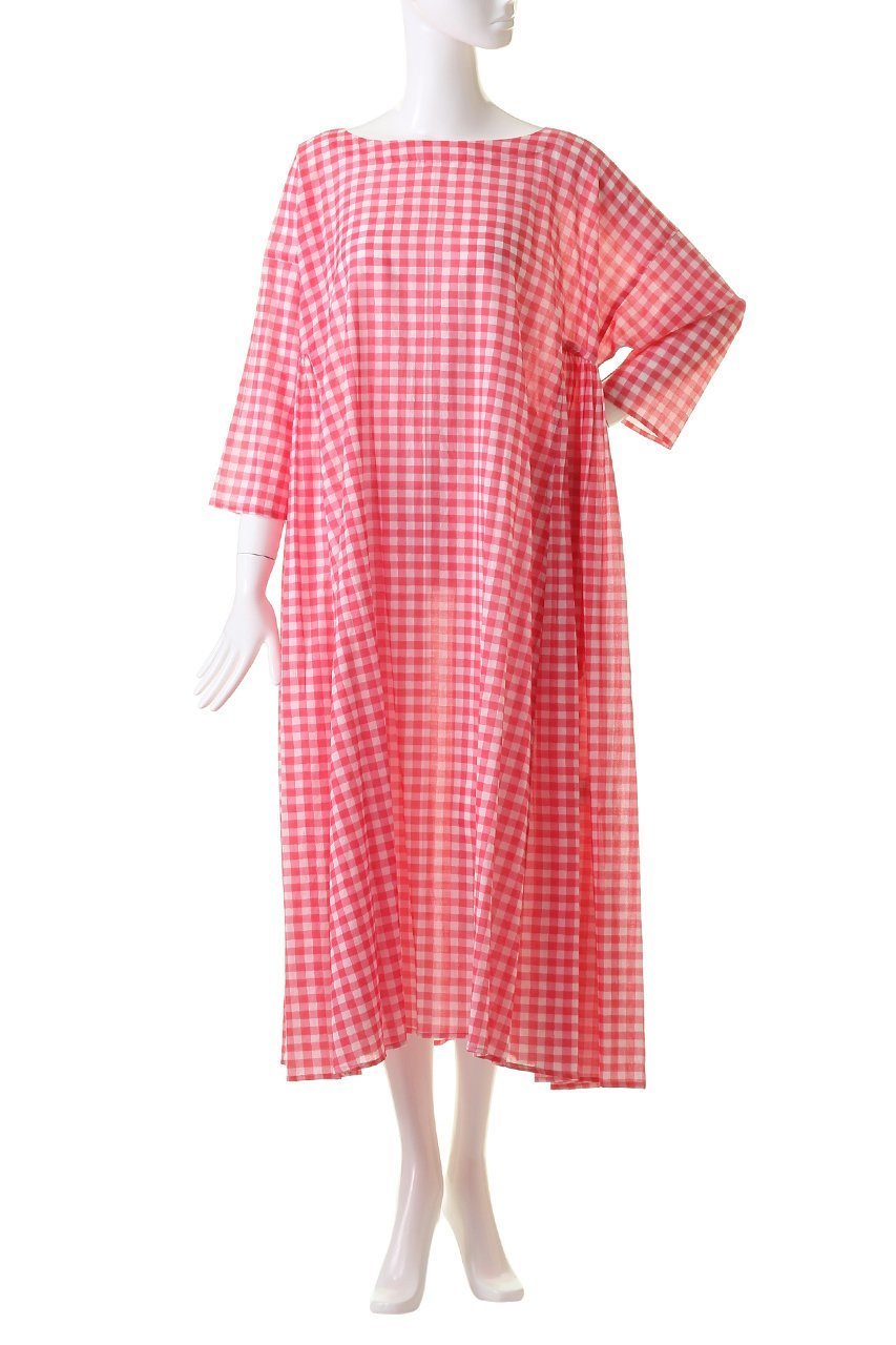 【ハウス オブ ロータス/HOUSE OF LOTUS】のギンガムチェックギャザーワンピース 人気、トレンドファッション・服の通販 founy(ファニー) 　ファッション　Fashion　レディースファッション　WOMEN　ワンピース　Dress　チュニック　Tunic　インド　India　ギャザー　Gather　ギンガム　Gingham　スリーブ　Sleeve　チェック　Check　チュニック　Tunic　リラックス　Relax　再入荷　Restock/Back In Stock/Re Arrival　夏　Summer　春　Spring　S/S・春夏　Ss・Spring/Summer　other-2|ID: prp329100003942411 ipo3291000000031334326