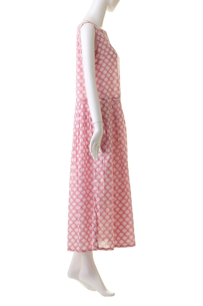 【ハウス オブ ロータス/HOUSE OF LOTUS】のドットプリントノースリーブワンピース 人気、トレンドファッション・服の通販 founy(ファニー) 　ファッション　Fashion　レディースファッション　WOMEN　ワンピース　Dress　チュニック　Tunic　おすすめ　Recommend　アンダー　Under　インド　India　オリエンタル　Oriental　シルク　Silk　スクエア　Square　チュニック　Tunic　ドット　Dot　ノースリーブ　No Sleeve　フィット　Fit　フレア　Flare　プリント　Print　エレガント 上品　Elegant　別注　Special Order　夏　Summer　手描き　Hand Drawn　other-3|ID: prp329100003942412 ipo3291000000031264205