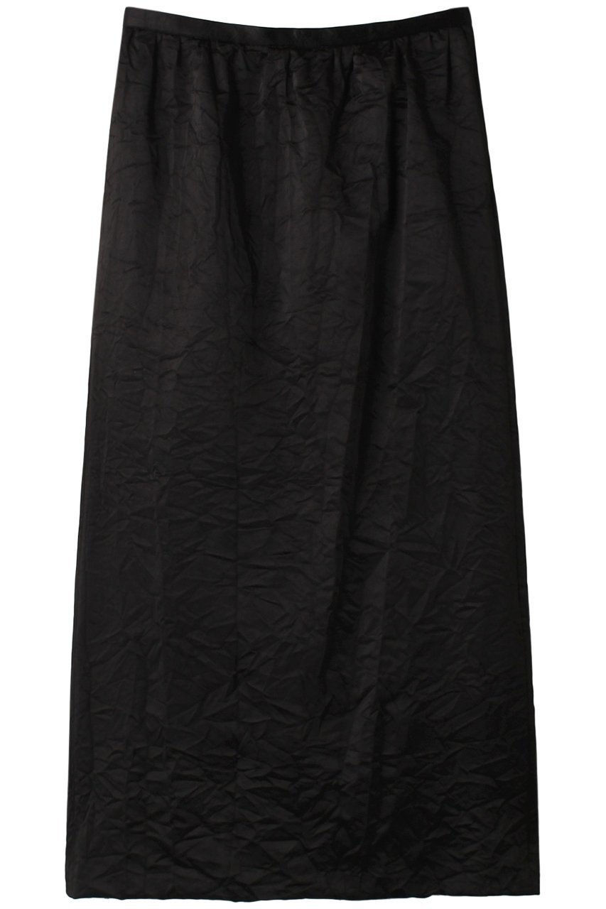 【ブラミンク/BLAMINK】のクラッシュサテンタイトスカート インテリア・キッズ・メンズ・レディースファッション・服の通販 founy(ファニー) 　ファッション　Fashion　レディースファッション　WOMEN　スカート　Skirt　クラッシュ　Crash　サテン　Satin　スリット　Slit　セットアップ　Set Up　ダウン　Down　ロング　Long　再入荷　Restock/Back In Stock/Re Arrival　ブラック|ID: prp329100003942420 ipo3291000000026006113