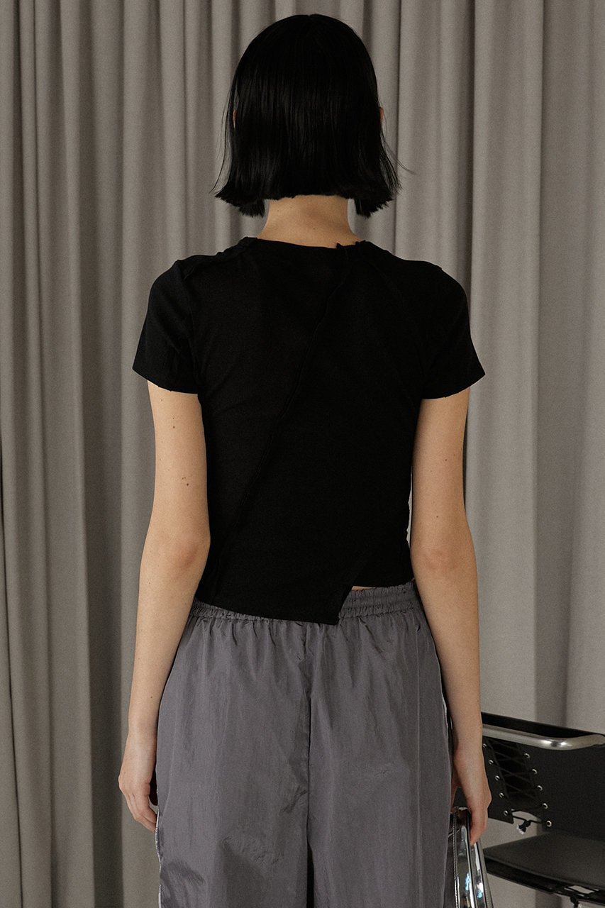 【プランク プロジェクト/PRANK PROJECT】のアウトシームテレコトリムトップ / Outseam Teleco Trim Top 人気、トレンドファッション・服の通販 founy(ファニー) 　ファッション　Fashion　レディースファッション　WOMEN　トップス・カットソー　Tops/Tshirt　シャツ/ブラウス　Shirts/Blouses　ロング / Tシャツ　T-Shirts　カットソー　Cut and Sewn　アシンメトリー　Asymmetry　シアー　Sheer　ショート　Short　スリーブ　Sleeve　スーピマ　Supima　テレコ　Tereko　ミラノリブ　Milan Ribs　ヴィンテージ　Vintage　other-5|ID: prp329100003942422 ipo3291000000031713308