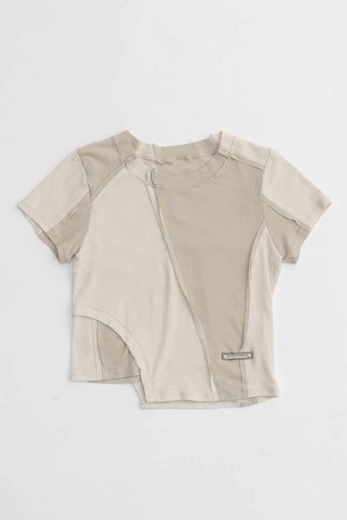 【プランク プロジェクト/PRANK PROJECT】のアウトシームテレコトリムトップ / Outseam Teleco Trim Top インテリア・キッズ・メンズ・レディースファッション・服の通販 founy(ファニー) https://founy.com/ ファッション Fashion レディースファッション Fashion for Women トップス・カットソー Cut & Sew Tops シャツ・ブラウス・オフィスカジュアル Elegant Blouses & Button-Ups ロングTシャツ・Tシャツ Longline T-Shirts & Tees カットソー・ベーシックTシャツ Cut-and-Sewn Tops / Stretch Tees & Basics アシンメトリー Asymmetrical Style シアー Sheer, See-Through ショート Short, Short Length スリーブ Sleeve, Long Sleeve / Short Sleeve スーピマ Supima, Premium Cotton テレコ Ribbed, Rib Stitch ミラノリブ Milano Rib, Milano Stitch ヴィンテージ Vintage Style |ID: prp329100003942422 ipo3291000000036985471