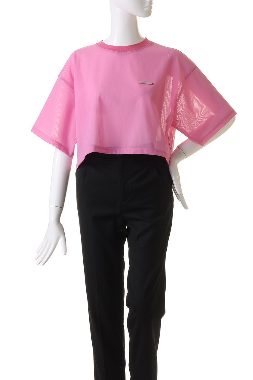 【プランク プロジェクト/PRANK PROJECT】のハードメッシュオーバーTシャツ / Hard Mesh Over T-shirt 人気、トレンドファッション・服の通販 founy(ファニー) 　ファッション　Fashion　レディースファッション　WOMEN　トップス・カットソー　Tops/Tshirt　シャツ/ブラウス　Shirts/Blouses　ロング / Tシャツ　T-Shirts　カットソー　Cut and Sewn　クロップド　Cropped　ショート　Short　スポーツ　Sports　スポーティ　Sporty　スリーブ　Sleeve　メッシュ　Mesh　other-2|ID: prp329100003942423 ipo3291000000031820822