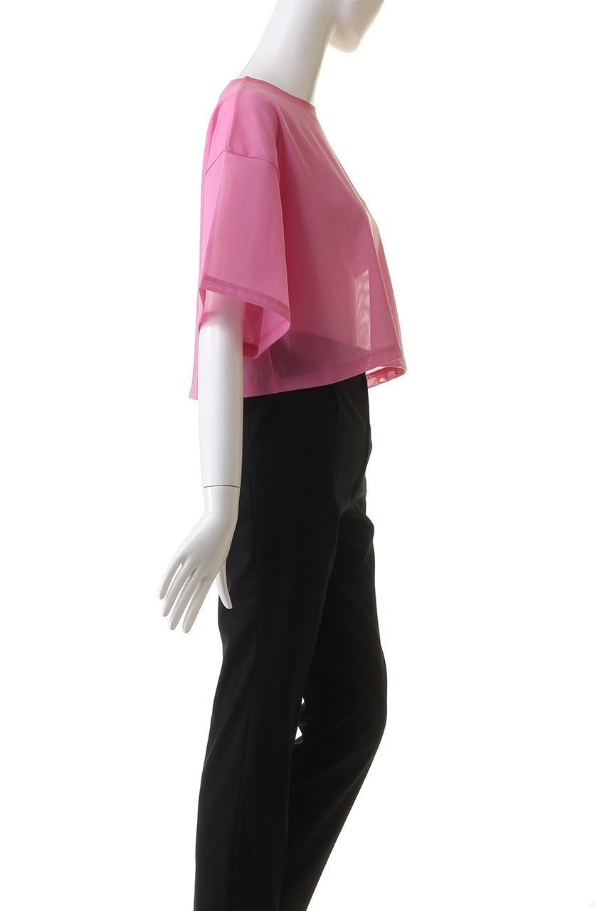 【プランク プロジェクト/PRANK PROJECT】のハードメッシュオーバーTシャツ / Hard Mesh Over T-shirt 人気、トレンドファッション・服の通販 founy(ファニー) 　ファッション　Fashion　レディースファッション　WOMEN　トップス・カットソー　Tops/Tshirt　シャツ/ブラウス　Shirts/Blouses　ロング / Tシャツ　T-Shirts　カットソー　Cut and Sewn　クロップド　Cropped　ショート　Short　スポーツ　Sports　スポーティ　Sporty　スリーブ　Sleeve　メッシュ　Mesh　other-3|ID: prp329100003942423 ipo3291000000031820824