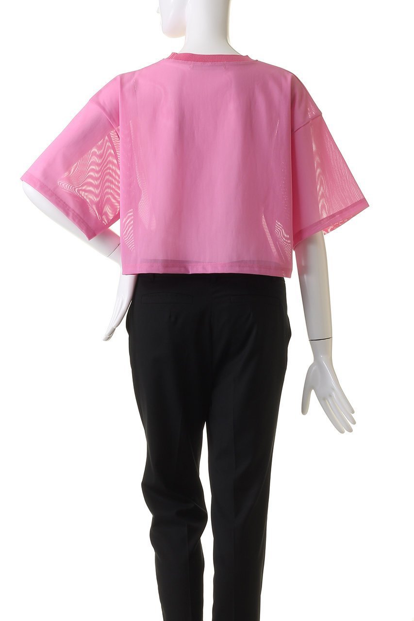 【プランク プロジェクト/PRANK PROJECT】のハードメッシュオーバーTシャツ / Hard Mesh Over T-shirt 人気、トレンドファッション・服の通販 founy(ファニー) 　ファッション　Fashion　レディースファッション　WOMEN　トップス・カットソー　Tops/Tshirt　シャツ/ブラウス　Shirts/Blouses　ロング / Tシャツ　T-Shirts　カットソー　Cut and Sewn　クロップド　Cropped　ショート　Short　スポーツ　Sports　スポーティ　Sporty　スリーブ　Sleeve　メッシュ　Mesh　other-4|ID: prp329100003942423 ipo3291000000031820827