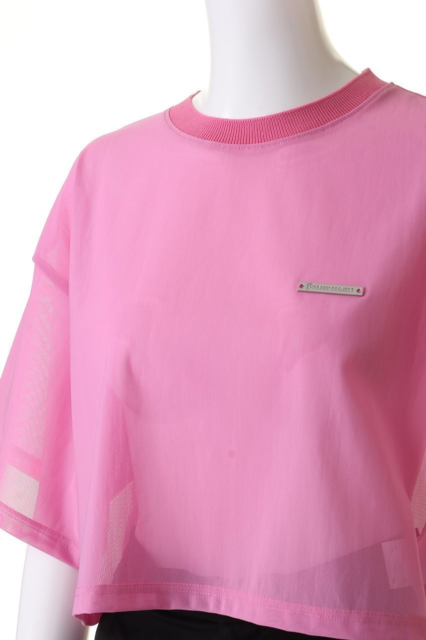 【プランク プロジェクト/PRANK PROJECT】のハードメッシュオーバーTシャツ / Hard Mesh Over T-shirt 人気、トレンドファッション・服の通販 founy(ファニー) 　ファッション　Fashion　レディースファッション　WOMEN　トップス・カットソー　Tops/Tshirt　シャツ/ブラウス　Shirts/Blouses　ロング / Tシャツ　T-Shirts　カットソー　Cut and Sewn　クロップド　Cropped　ショート　Short　スポーツ　Sports　スポーティ　Sporty　スリーブ　Sleeve　メッシュ　Mesh　other-5|ID: prp329100003942423 ipo3291000000031820829