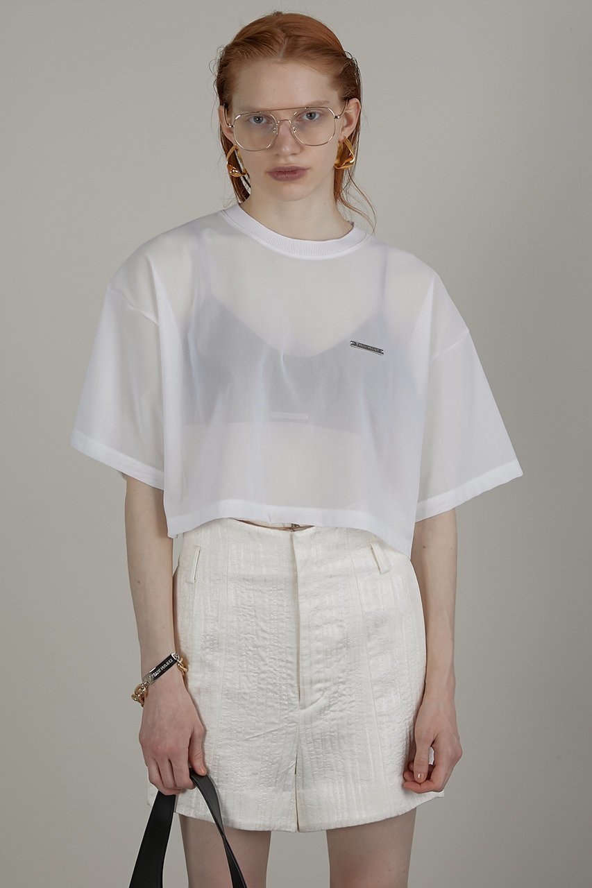 【プランク プロジェクト/PRANK PROJECT】のハードメッシュオーバーTシャツ / Hard Mesh Over T-shirt 人気、トレンドファッション・服の通販 founy(ファニー) ファッション Fashion レディースファッション Fashion for Women トップス・カットソー Cut & Sew Tops シャツ・ブラウス・オフィスカジュアル Elegant Blouses & Button-Ups ロングTシャツ・Tシャツ Longline T-Shirts & Tees カットソー・ベーシックTシャツ Cut-and-Sewn Tops / Stretch Tees & Basics クロップド Cropped, Short Length ショート Short, Short Length スポーツ Sports, Activewear スポーティ Sporty, Casual Athletic スリーブ Sleeve, Long Sleeve / Short Sleeve メッシュ Mesh, Net Fabric other-7|ID: prp329100003942423 ipo3291000000034421626