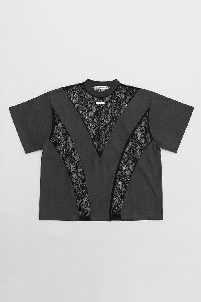 【プランク プロジェクト/PRANK PROJECT】のピグメントレーストップ / Pigment Lace Top インテリア・キッズ・メンズ・レディースファッション・服の通販 founy(ファニー) https://founy.com/ ファッション Fashion レディースファッション Fashion for Women トップス・カットソー Cut & Sew Tops シャツ・ブラウス・オフィスカジュアル Elegant Blouses & Button-Ups おすすめ Recommended / Our Picks ショート Short, Short Length ストレート Straight, Straight Cut スリーブ Sleeve, Long Sleeve / Short Sleeve ドッキング Docking, Mixed Material ミックス Mix, Mixed Style レース Lace, Lace Fabric |ID: prp329100003942425 ipo3291000000032907207